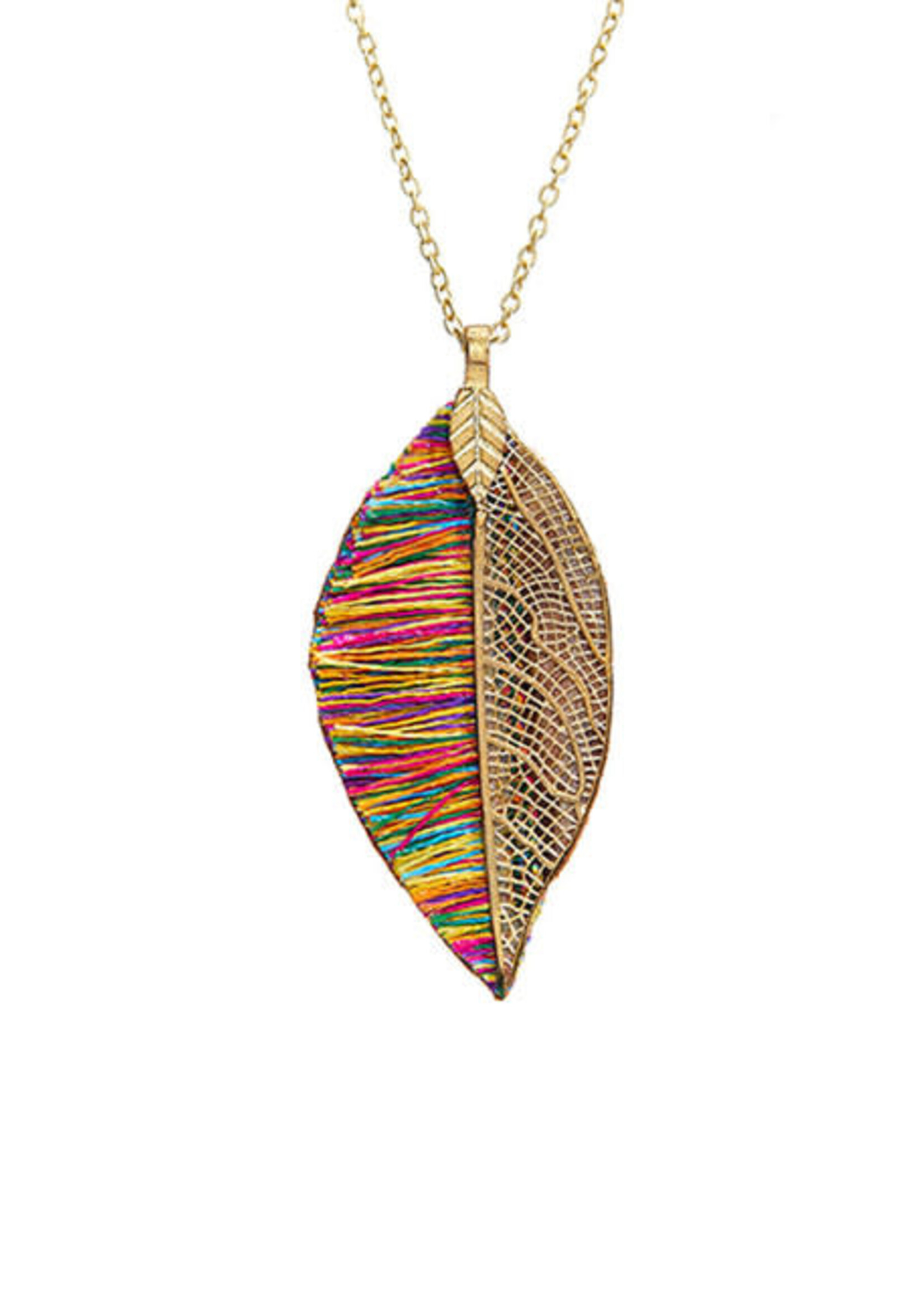 SERRV Sunara Leaf Pendant Necklace