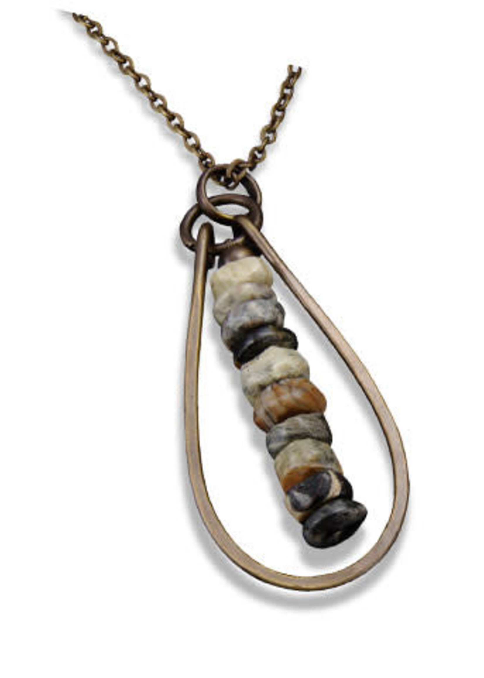 Agate Row Necklace
