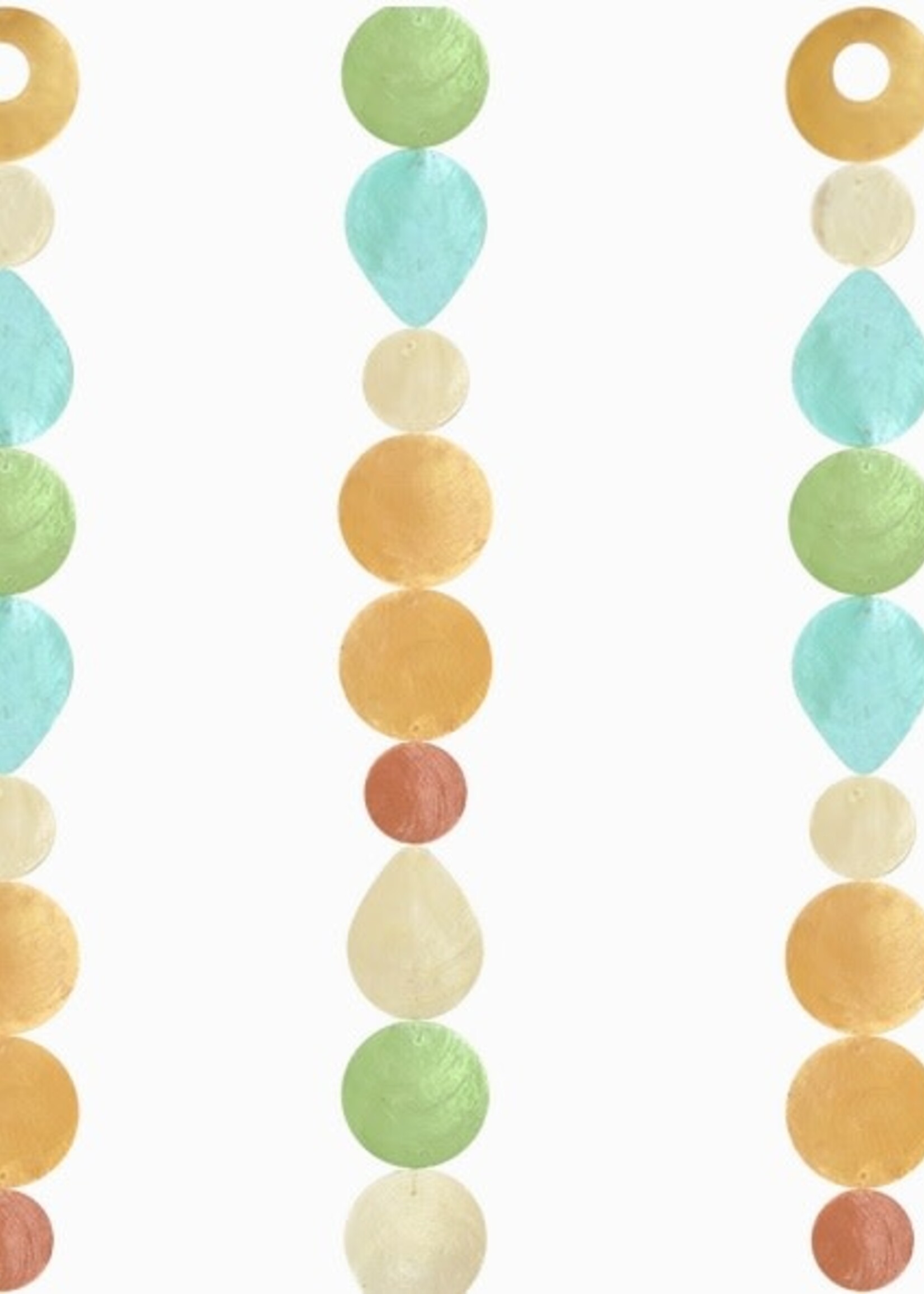 Capiz Shell Strand - Tropical Flowers