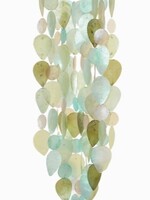 Capiz Shell Leaf Chime - Cool Tones