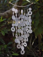 Capiz Shell Arch Chime - White