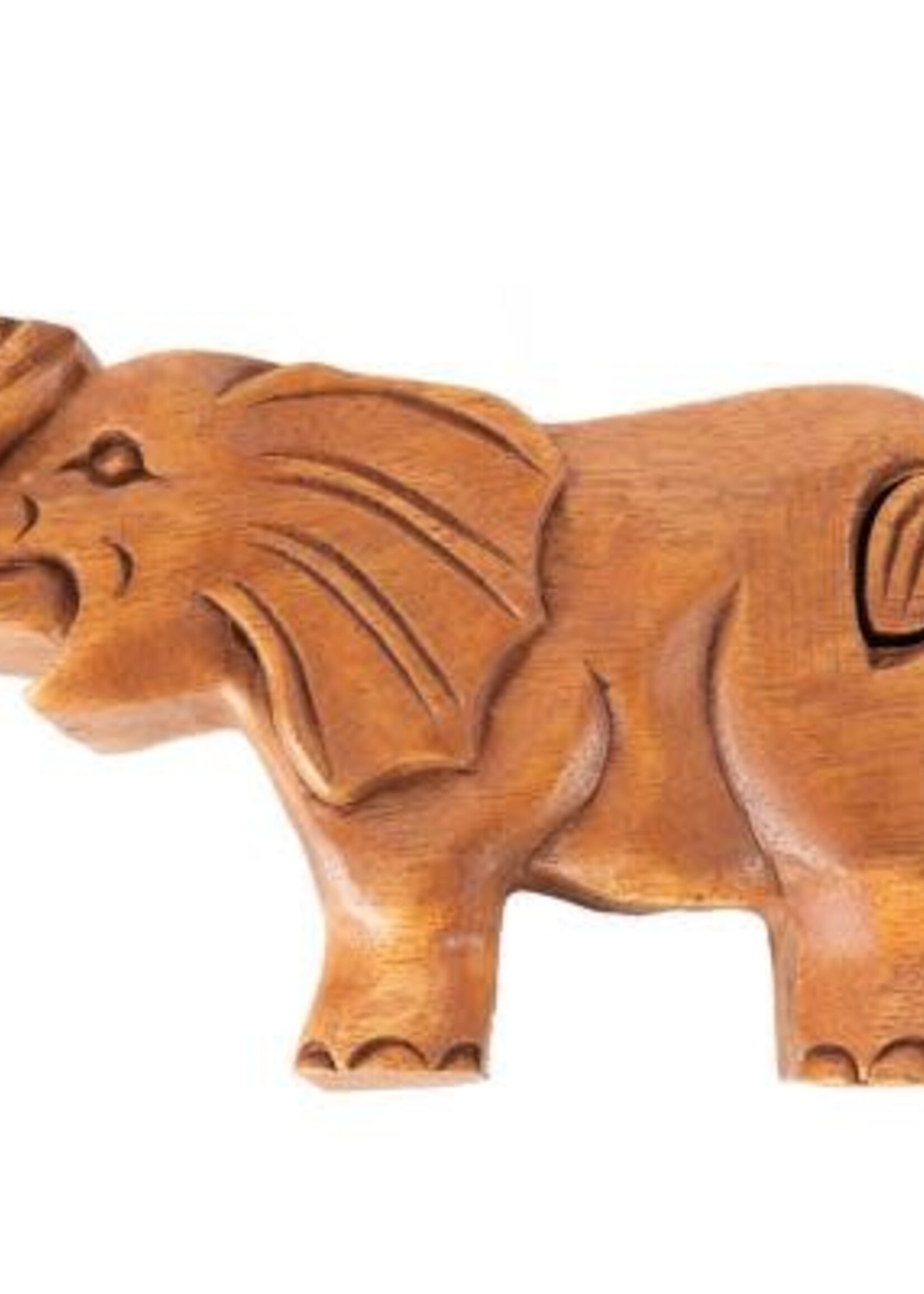 Benjamin International Wooden Elephant puzzle box