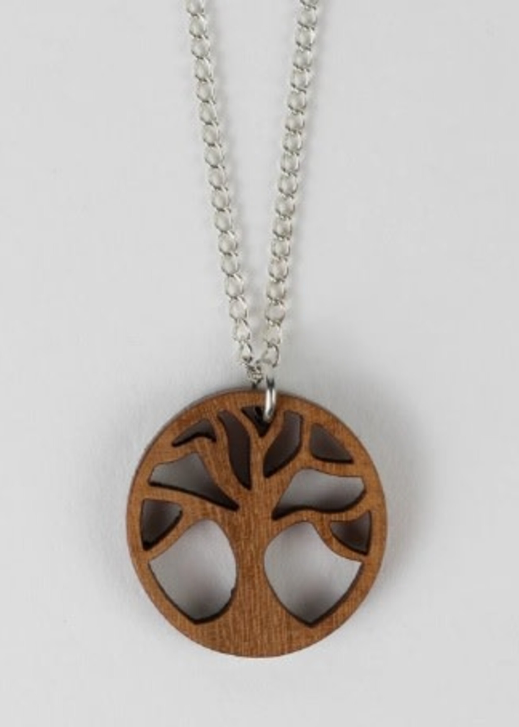Tree of life wood necklace