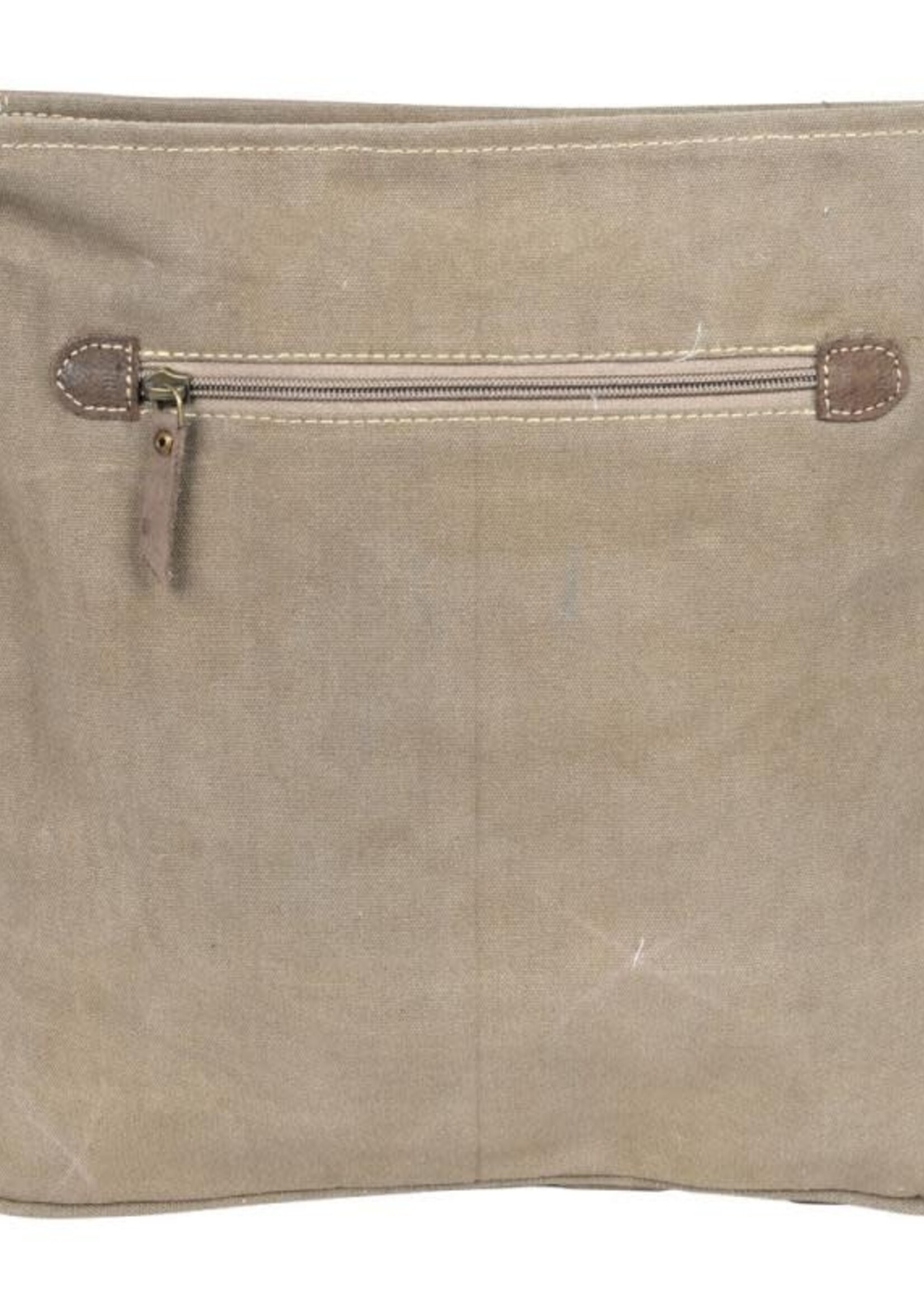 Recycled pink org shoulder bag