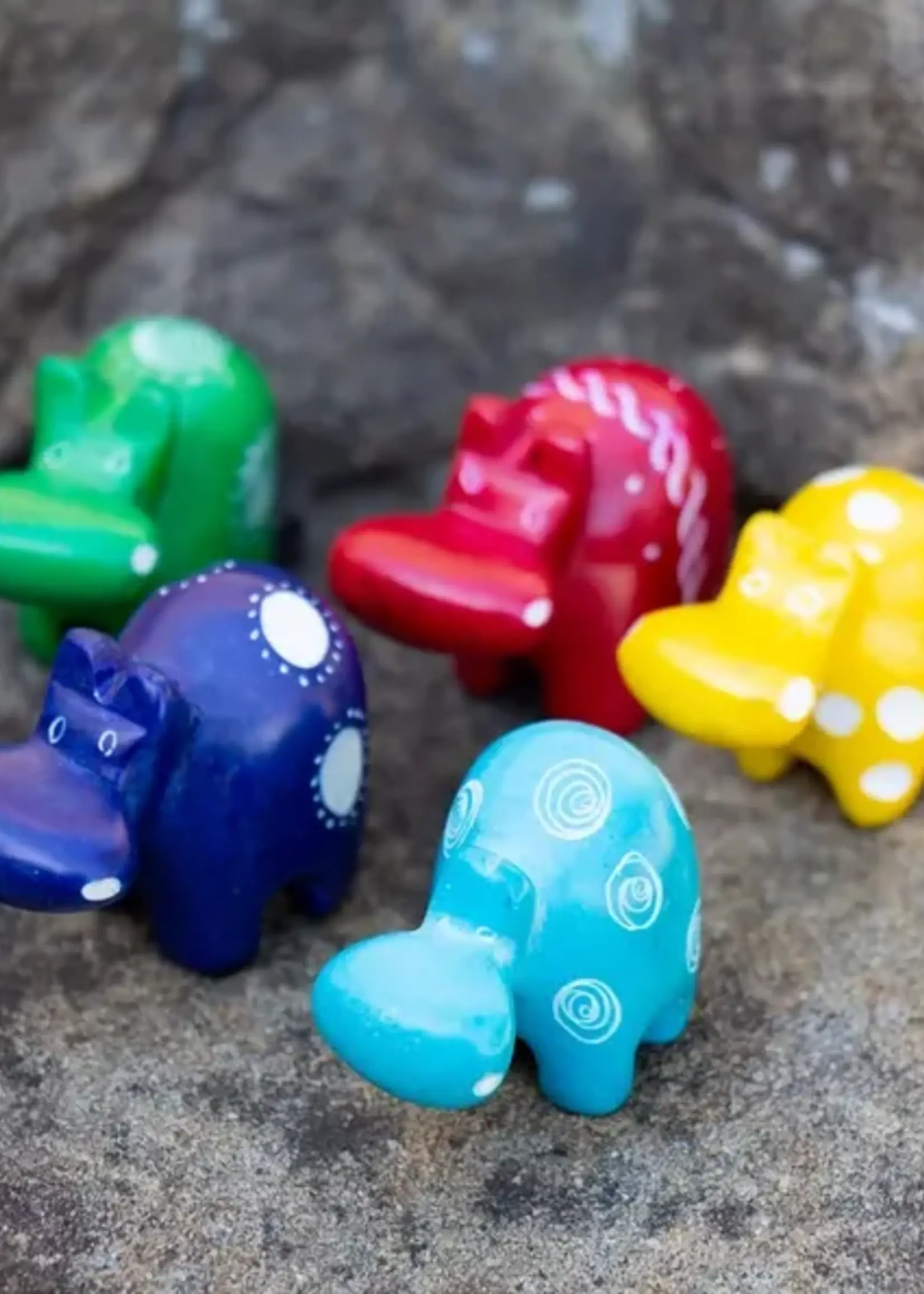 Global Crafts Soapstone Tiny Hippos