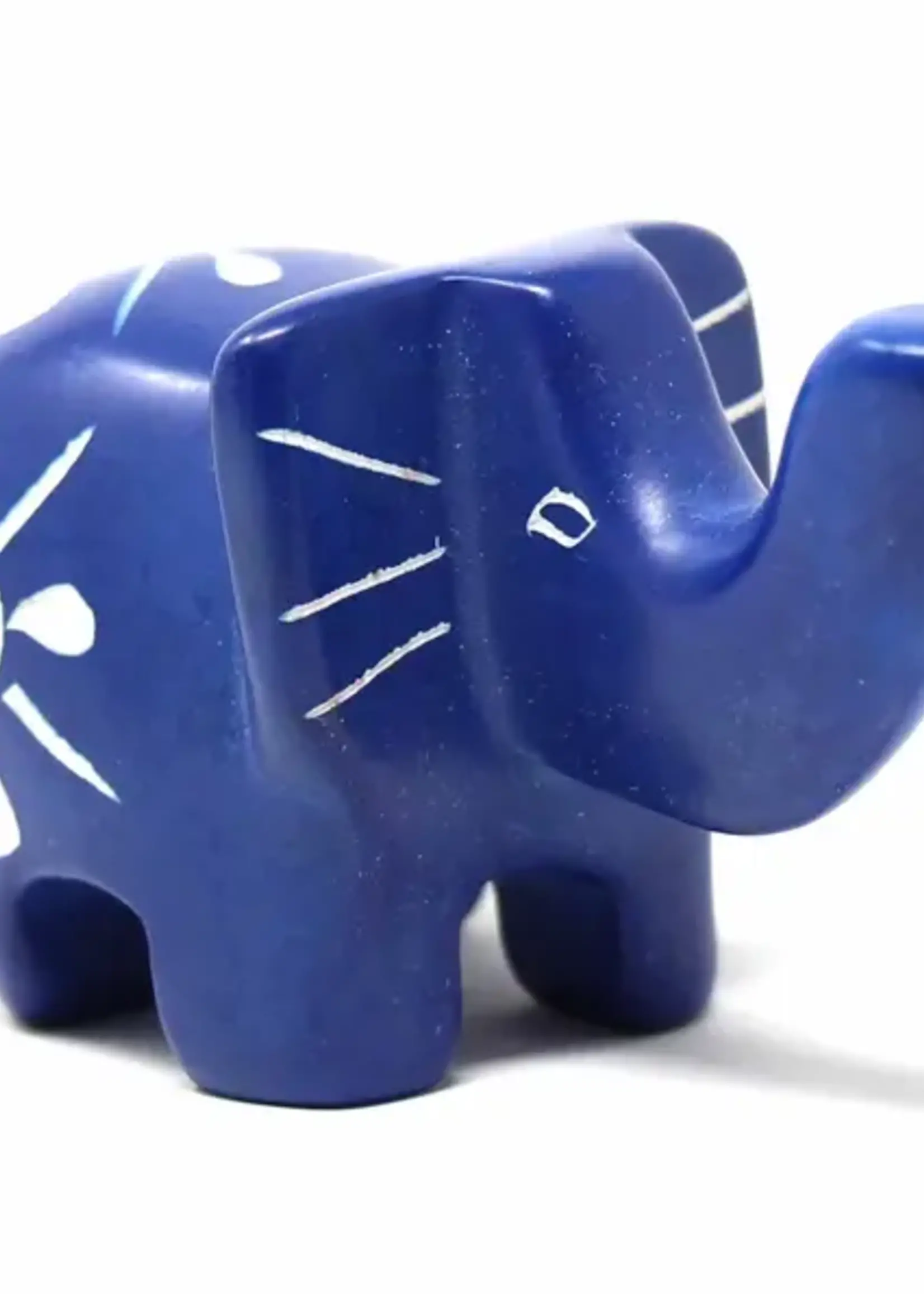 Global Crafts Medium Soapstone Elephants
