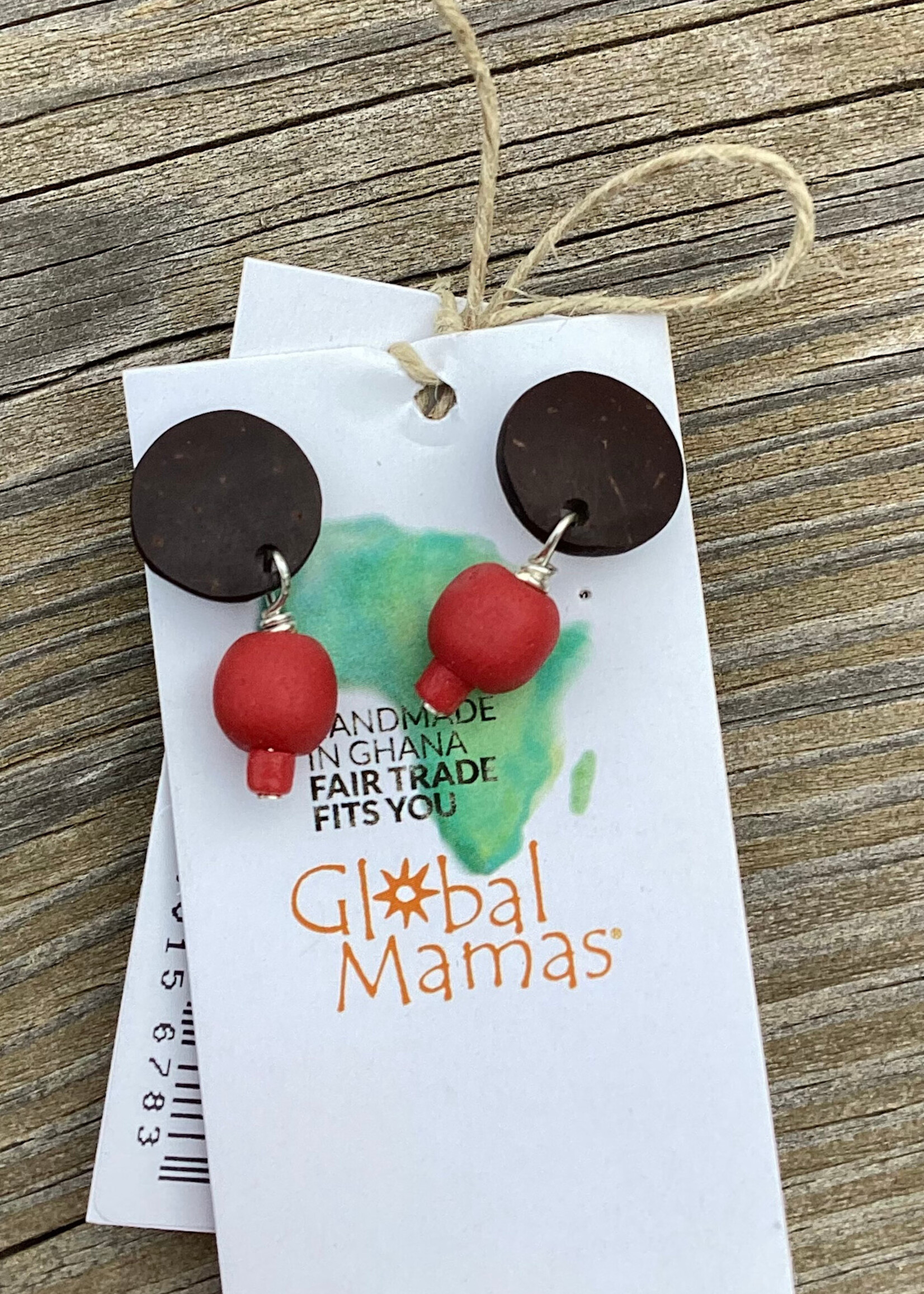 Global Mamas TS Coconut Stud Earrings
