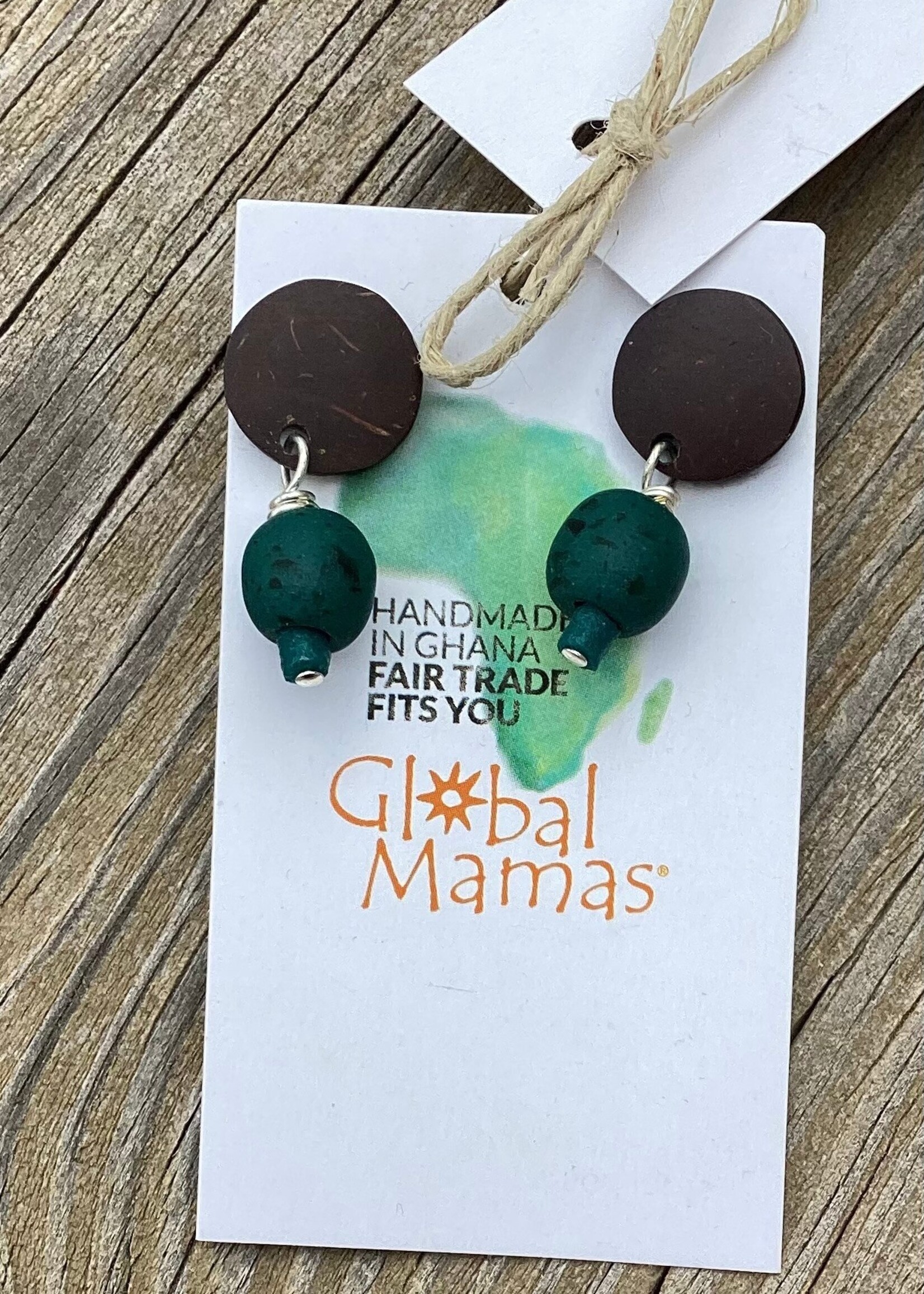 Global Mamas TS Coconut Stud Earrings