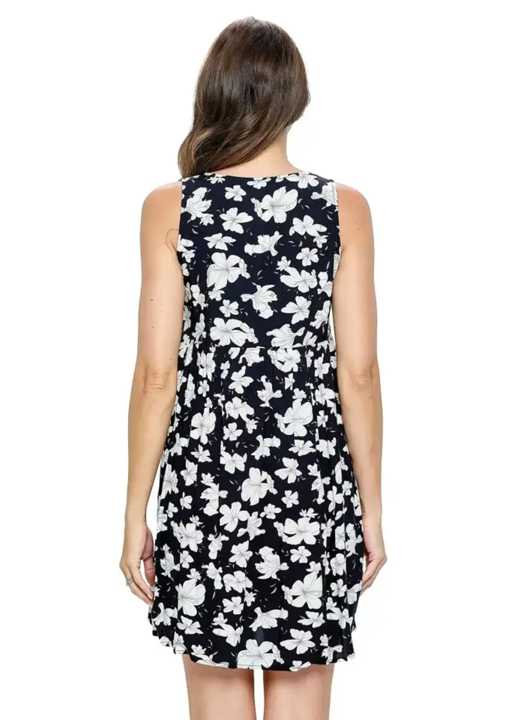 Floral Print Dress w/ pockets