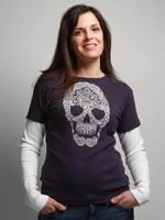 Green 3 Apparel Skull Double Up