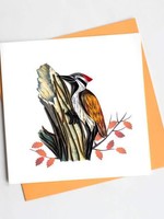 Quilling Card Woodpecker