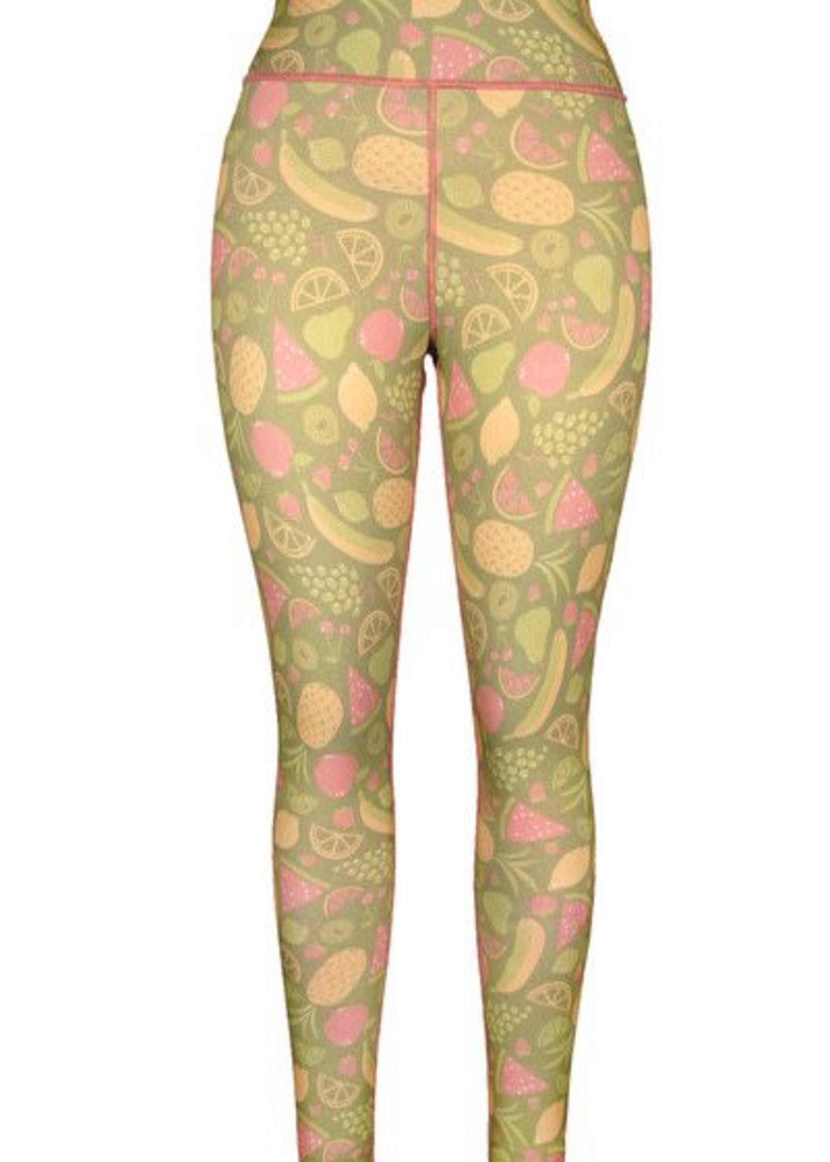 Green 3 Apparel Fruits & Crosshatch Reversible Leggings