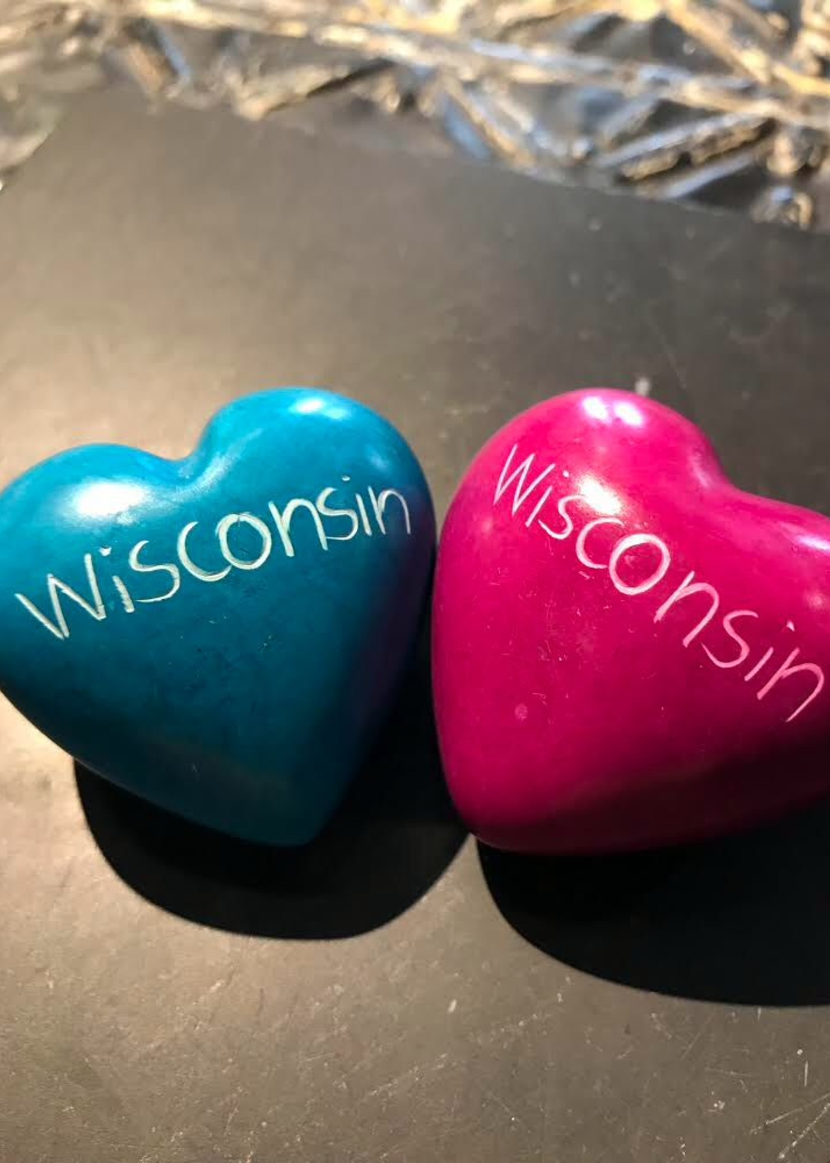 Venture Imports Wisconsin Soapstone Heart