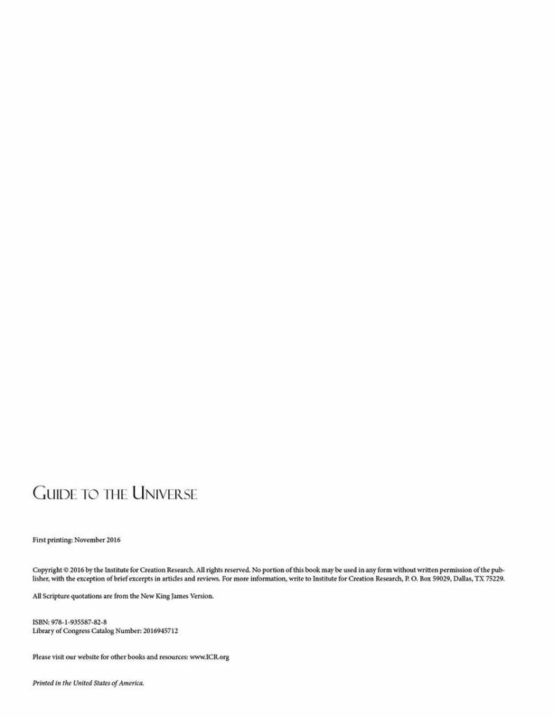 Guide to the Universe, by Institute for Creation Research - Institute ...