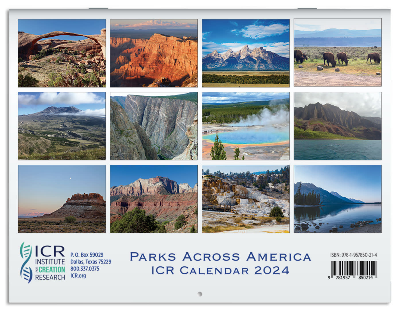 ICR Calendar Large Institute for Creation Research