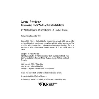 Louis Pasteur: Discovering God's World of the Infinitely Little