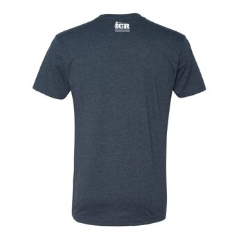 In the Beginning God Shirt Navy