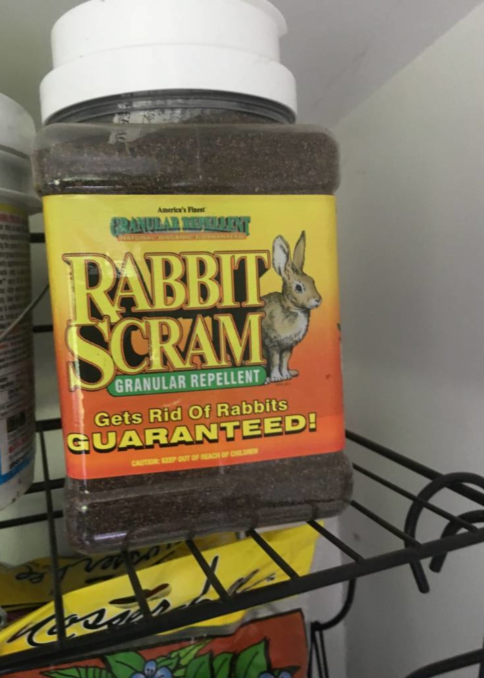 Rabbit Scram Rabbit Repellent, 2.5 lbs Behmerwald Nursery