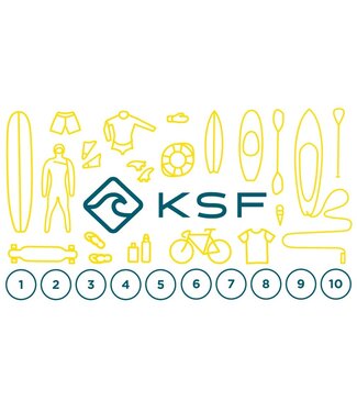 KSF SURF10 -  Carte 10 locations de surf