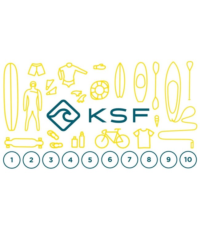 KSF SURF10 -  Carte 10 locations de surf - 10x3hrs - KSF LaSalle
