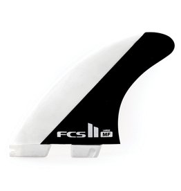 FCS II MICK FANNING TRI FINS LARGE BLACK AND WHITE