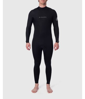 Rip Curl Mens Dawn Patrol 4/3mm Back Zip Wetsuit Black