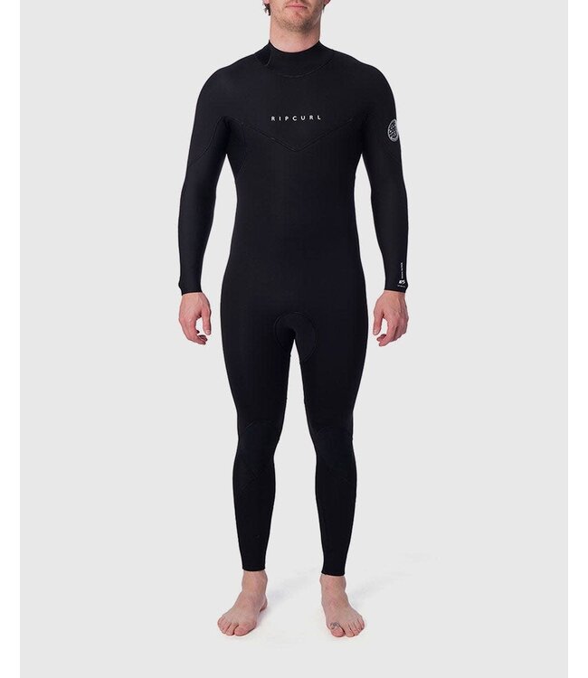 Rip Curl Mens Dawn Patrol 4/3mm Back Zip Wetsuit Black