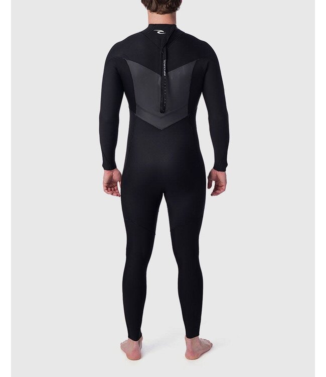 Rip Curl Mens Dawn Patrol 4/3mm Back Zip Wetsuit Black