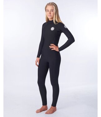 Rip Curl Women's Dawn Patrol 4/3mm Back Zip Wetsuit Black