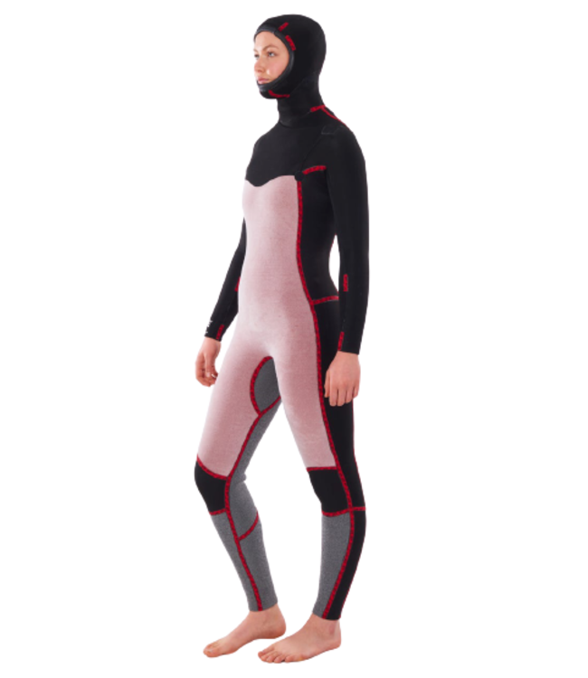 Rip Curl Women's Dawn Patrol 5/4mm Chest Zip Hooded