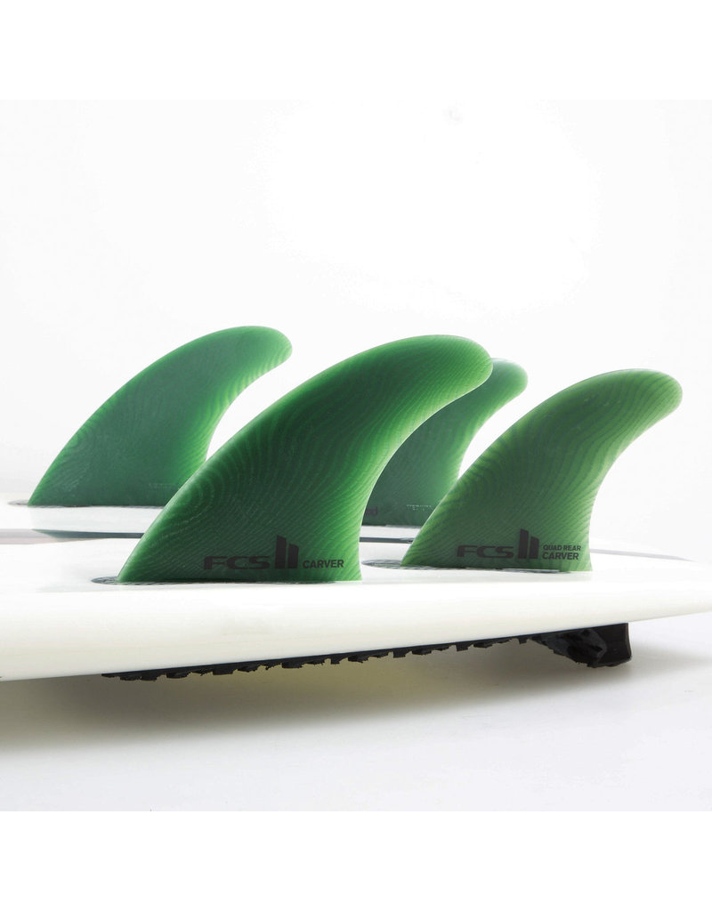 FCS II Carver Neo Glass Sage Quad Rear Fins