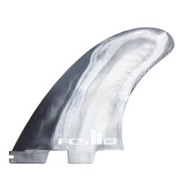 FCS II MR PC X-Large Tri Fin set - White&Black