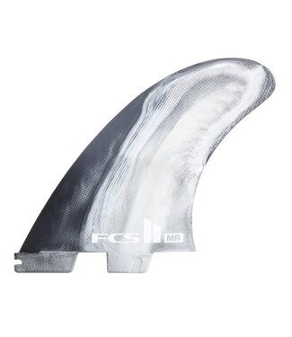 FCS II MR PC X-Large Tri Fin set - White&Black