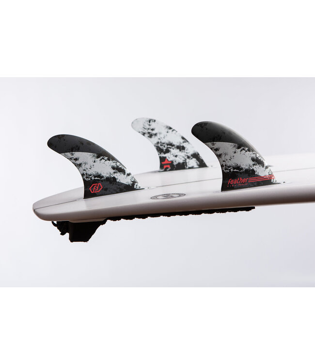 Feather Fins Jorgann Couzinet Single Tab (Compatible Future) - Black/Red