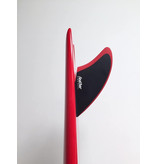 Feather Fins Twin Keel Single Tab (Compatible Future) - Black/Red