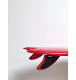 Feather Fins Twin Keel Single Tab (Compatible Future) - Black/Red