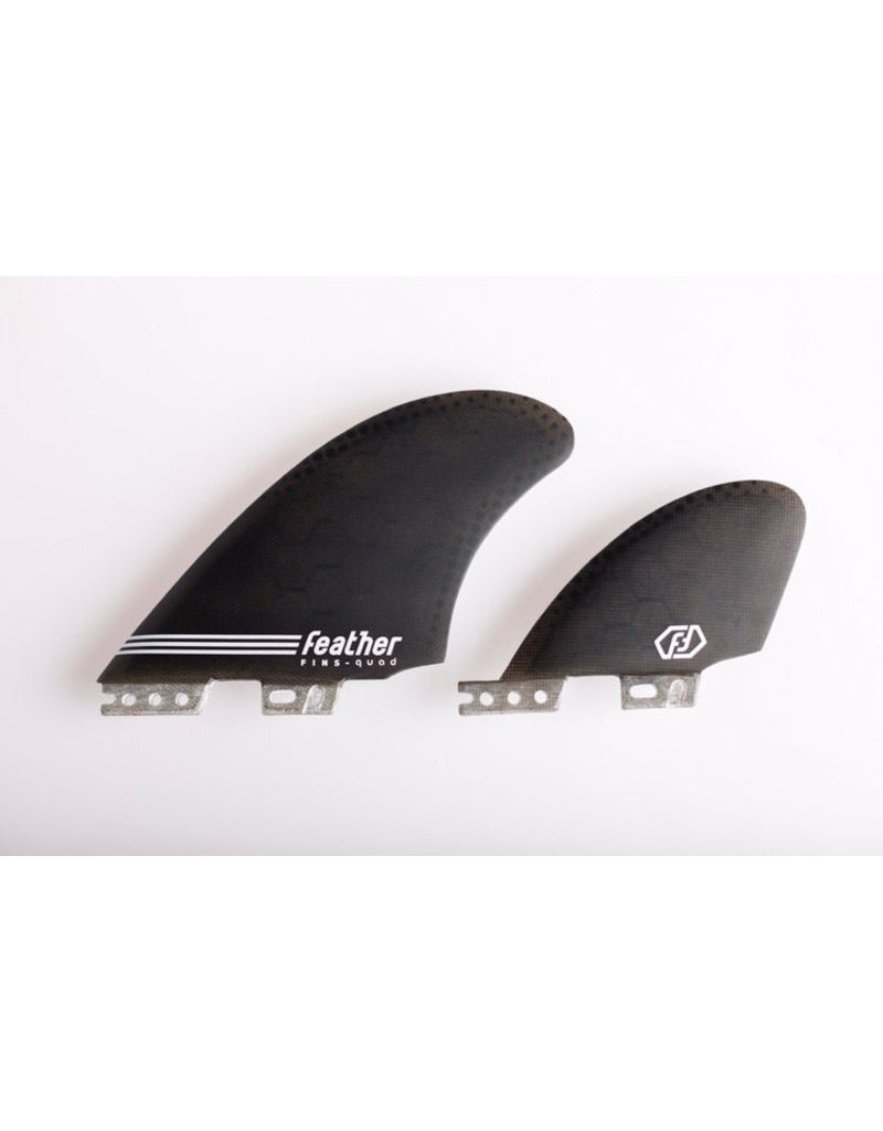 Feather Fins Semi Keel Quad HC Click Tab (Compatible FCS II) - Black