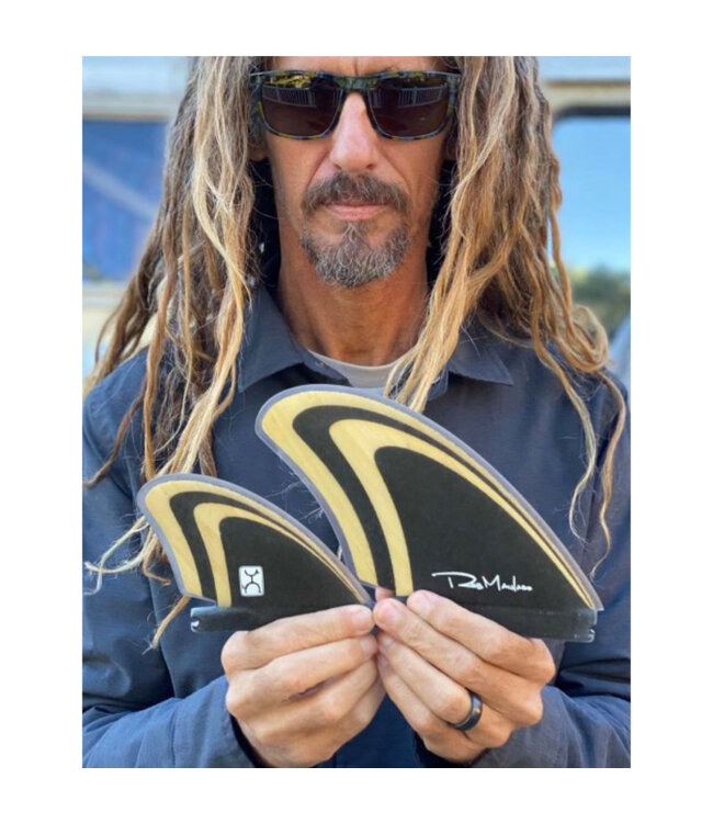 Machado Machado Seaside Quad Fin Double Tab - Bamboo/Black