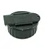 Wax container with comb