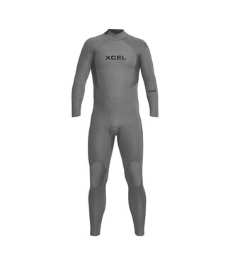 XCEL AXIS BACK ZIP 4/3 FULLSUIT GREY