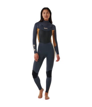 Rip Curl Dawn Patrol 3/2mm Wetsuit Chest Zip brun pâle - Femmes