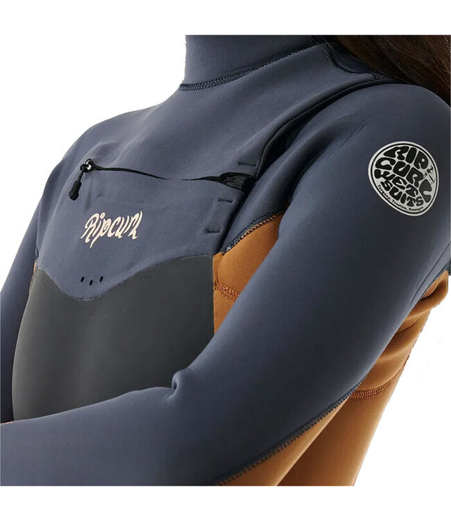 Rip Curl Dawn Patrol 3/2mm Wetsuit Chest Zip brun pâle - Femmes