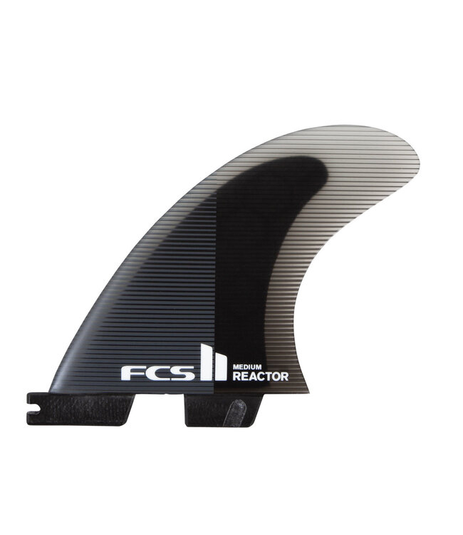 FCS II Reactor PC Charcoal/Black Tri Fins