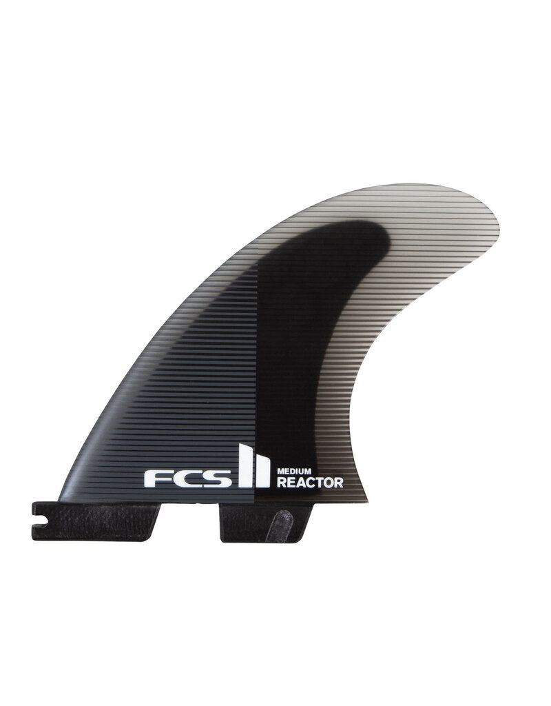FCS II Reactor PC Charcoal/Black Tri Fins