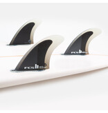 FCS II Reactor PC Charcoal/Black Tri Fins