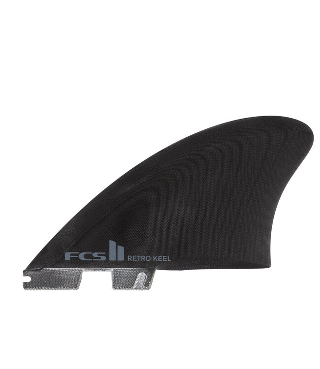 FCS II Retro Keel PG Black Twin Fins
