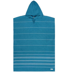 SAND CLOUD SAND CLOUD Classic Stripe Hooded Poncho -Teal Blue