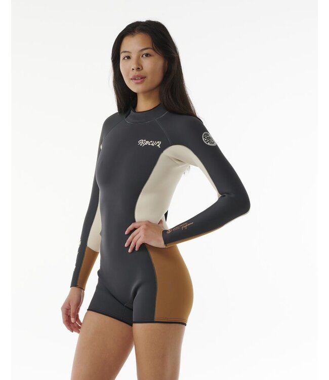 Rip Curl Women's Dawn Patrol 2/2 Long Sleeve Spring - Light Brown