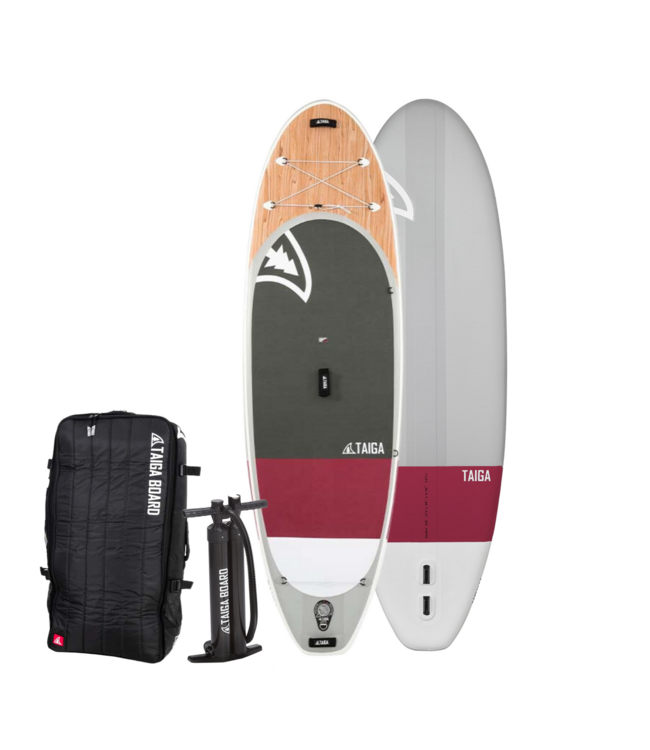 Taiga SUP Gonflable - Awen AIR 10' X-WOVEN FUSION & STRINGER Burgundy
