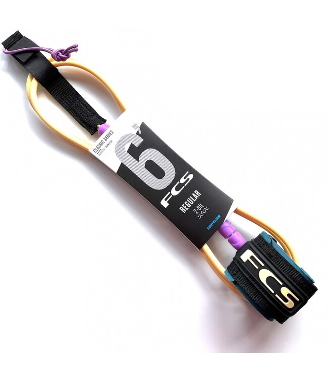 FCS Regular Classic Leash - Multicolor 6'